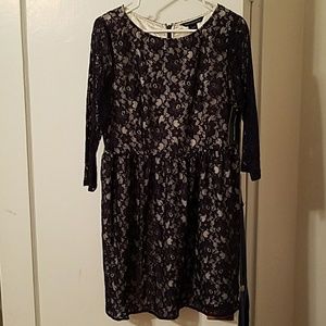 French Connection Purple Lace Dress